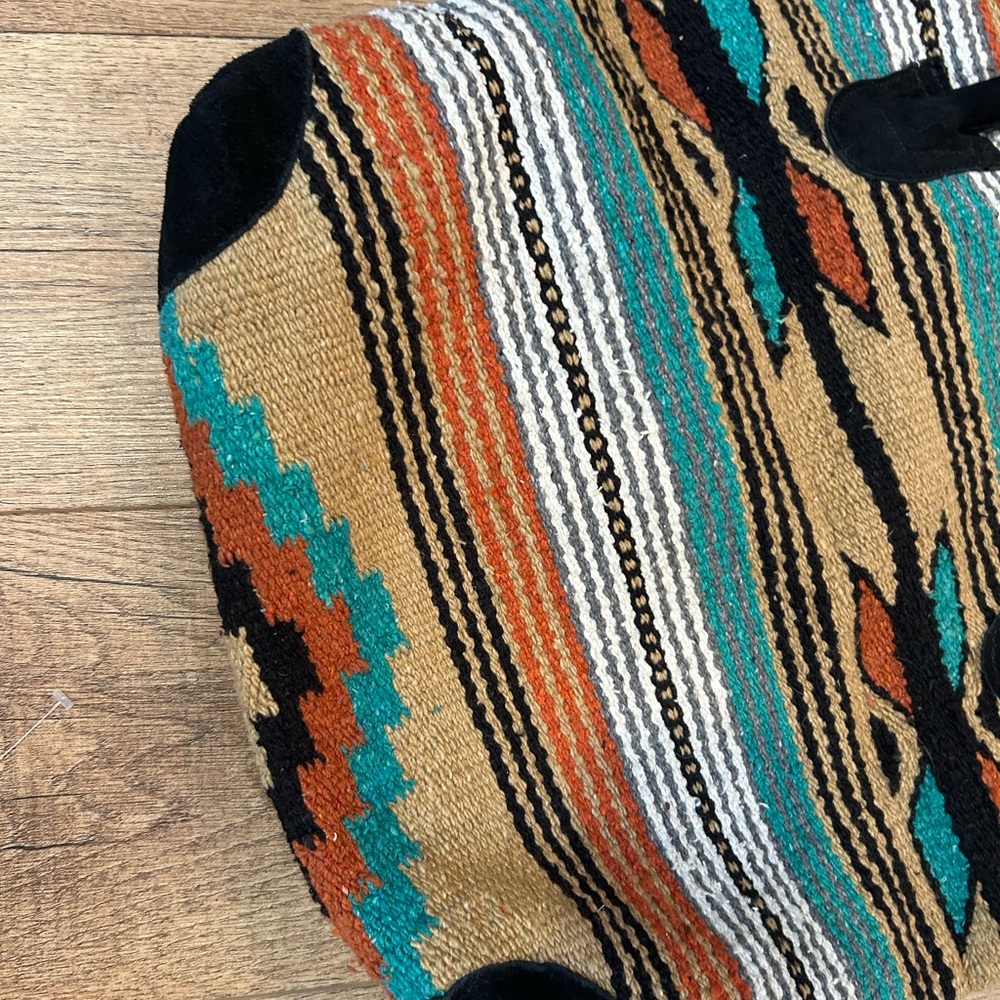 Multicolor Patterned Satchel Bag - Picture 4 of 15